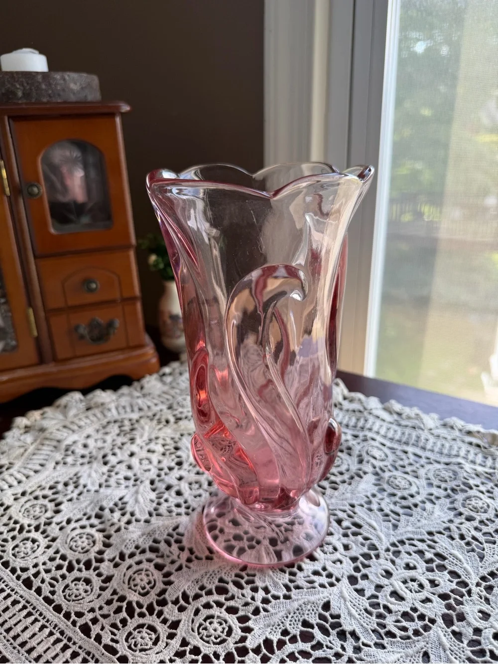 MCM Art Glass Decorative Vase